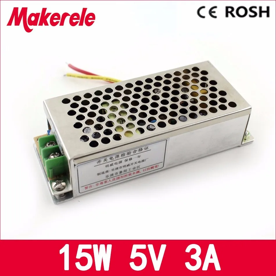 

Small Volume 15w 5v 3a Ms-15-5 110V 220V ac to 5V dc High Relibility auto Mini Size switching power supply/ SMPS