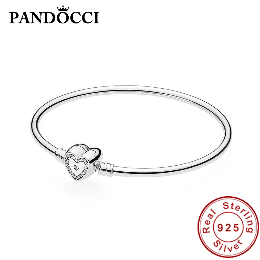 

PANDOCCI 100% 925 Sterling Silver 1:1 Original FAMILY FOREVER BRACELET 590729CZ Luxury Colorful Implicit Fresh Women's Jewelry