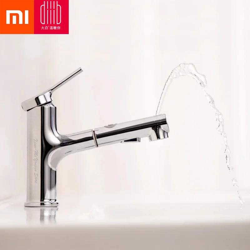 

New Xiaomi Mijia dabai Bathroom Basin Faucet With Pull Down Sprayer 2 Spray Mode Single Lever Handle Mixer Tap