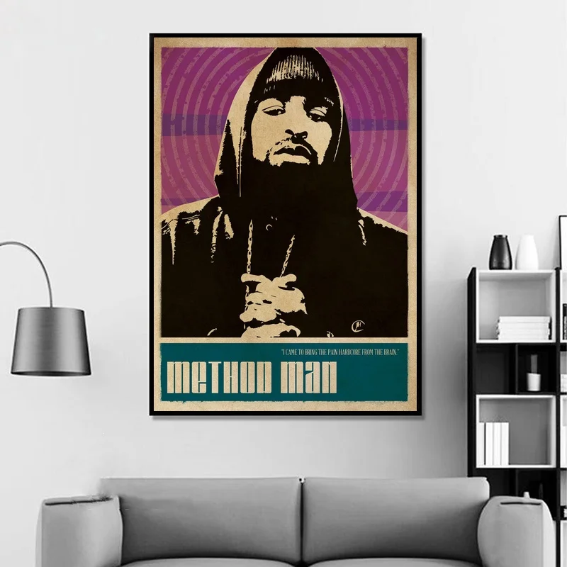 Метод мен Wu Tang Clan постер музыкальной певицы хип хоп рэп музыкальная группа со