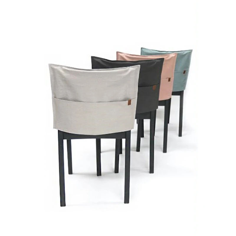 

Nordic Simple Cotton Chair Covers With Pocket Decorative Covers For Chair Stretch Wedding Chair Covers Dining Kitchen Home 1PC