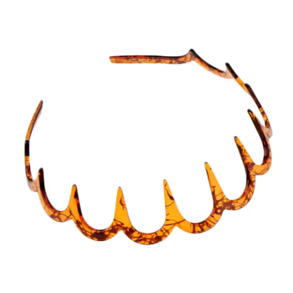 Plastic Wave Hair Band Comb Headband 11cm with Deep Teeth Hair Accessories