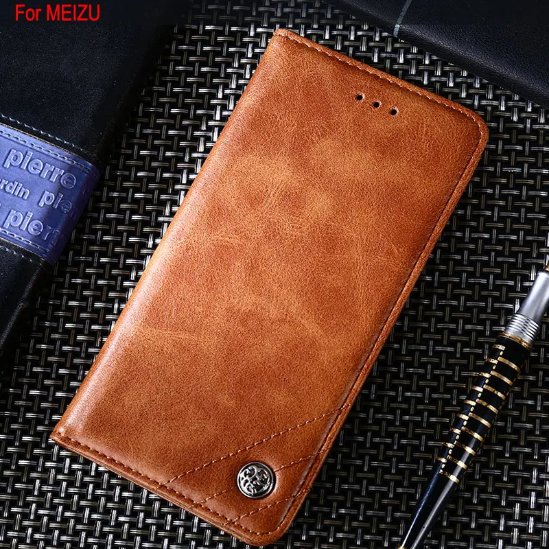 

Case for Meizu MX4 MX5 MX6 Pro 5 M2 M3 M5 M5C M6 M6S M8 note mini lite U10 Luxury Leather Flip cover case funda Without magnets