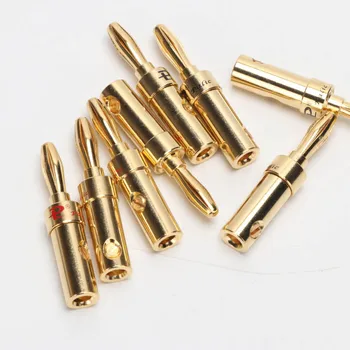 

Received audio amplifierS terminal speaker speaker line Budweiser pure copper gold plated banana plug