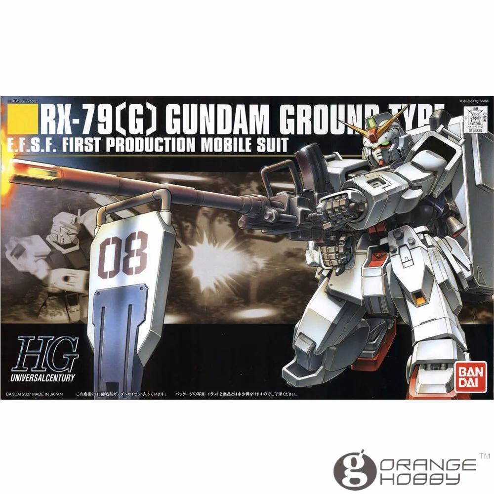 

OHS Bandai HGUC 079 1/144 RX-79 G Gundam Ground Type Mobile Suit Assembly Model Kits