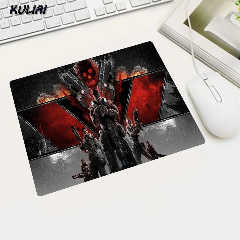 KULIAI DIY Rubber 22X18 25X20 29X25 CM Mouse Pad Office Family Pc Gaming Player Laptop Gamer for Gears of War Dota 2 Cs Go Mats
