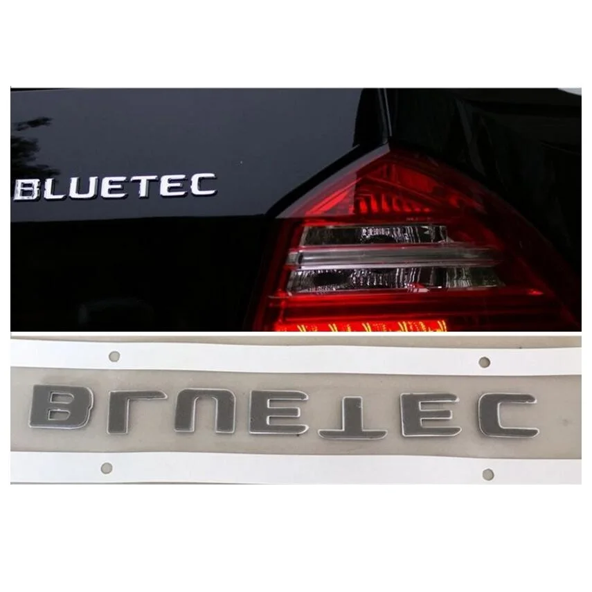 Хромовые буквы BLUETEC Задняя Крышка багажника губы значки-Эмблемы Эмблема значок наклейка для Mercedes Benz AMG
