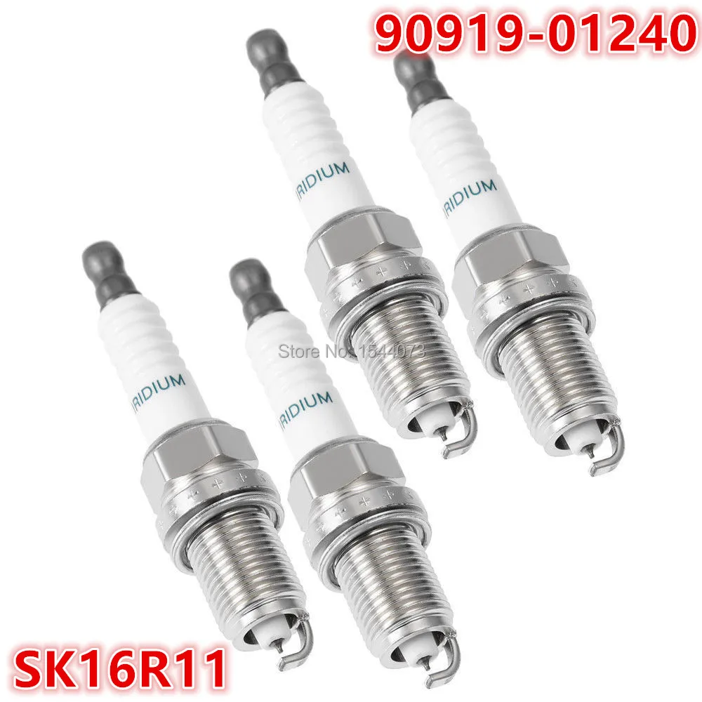 10 шт. с красной коробкой SK16R11 90919-01240 свечи зажигания типа Лазерная иридий для Toyota