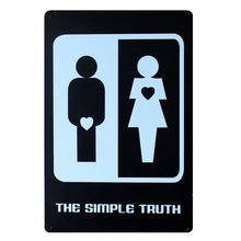 [Mike86] простые настоящие металлические знаки олова Настенный декор дома офиса ресторан паб железа живопись на холсте B-139 заказ смешивания 20*30 см