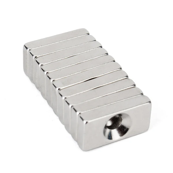 

2015 Special Offer Rushed Iman Neodimio Iman 10pcs 20x10x4mm N35 Rare Earth Neodymium Magnets Strong Block Cuboid With 4mm Hole