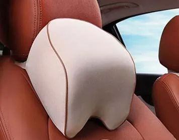 3D подушка для шеи с эффектом памяти, автомобильный подголовник, подушка для путешествий, держатель для шеи, чехол для сиденья для suzuki buick toyota Nissan - Color: beige headrest
