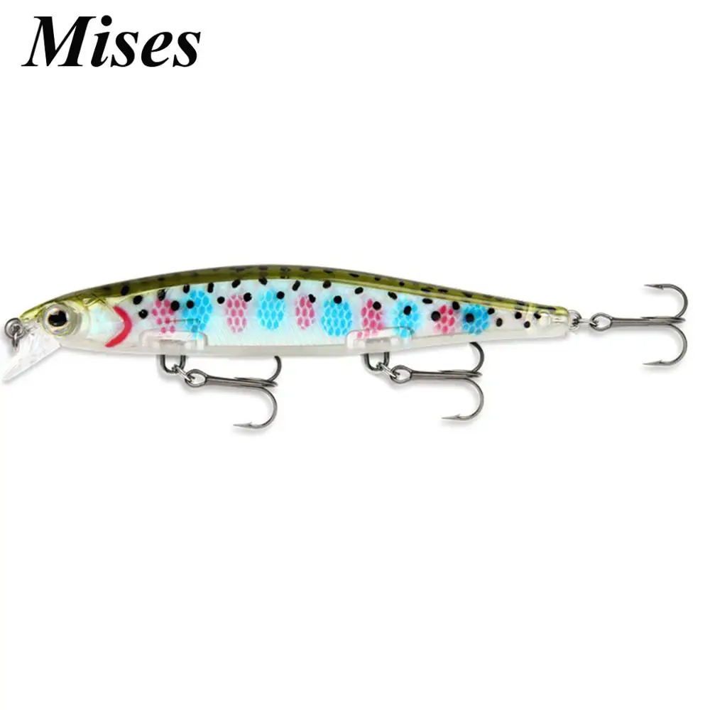 

Mises 11cm 12.9g 12-Colors Long Shot Floating Bionic Minnow Lure Artificial Hard Bait Fishing Lure Professional Fishing Tackles