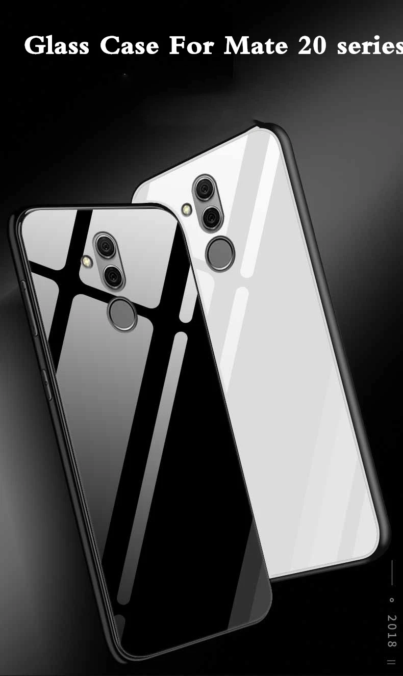 10 шт. для huawei mate 20 lite, чехол из закаленного стекла, силиконовая рамка, жесткая задняя крышка, чехол для телефона huawei mate 20 Pro mate 20 x