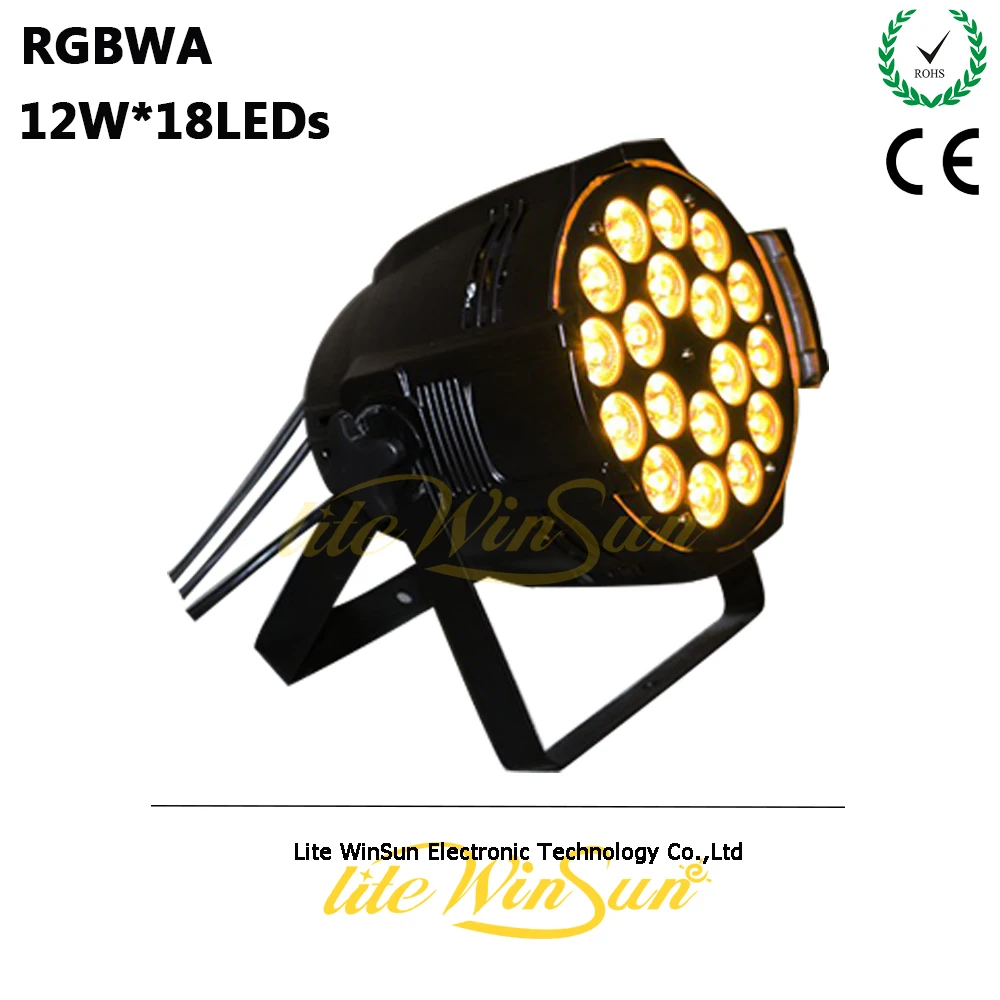 Litewinsune 18 светодиодов 12 Вт RGBWA DMX Тонкий LED PAR может поставить Освещение