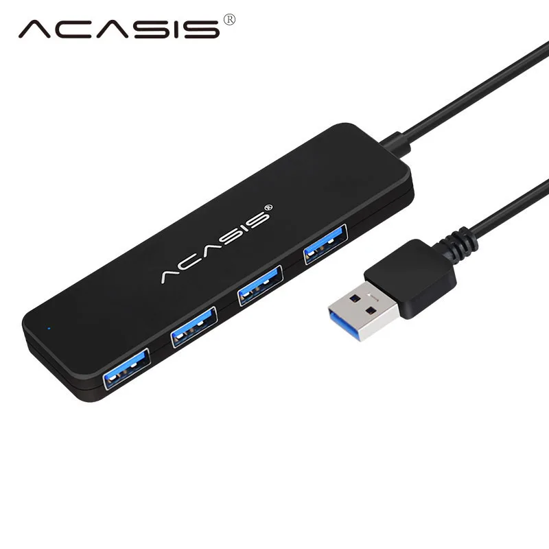 Acasis USB 2,0 концентратор usb-концентратор с несколькими портами 2,0 4 порта для ПК Компьютерные аксессуары usb-разветвитель с адаптером питания USB порты#30