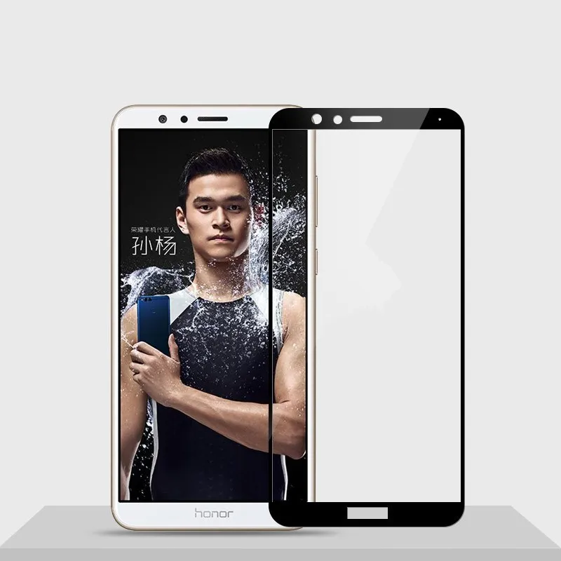 ل huawei honor 7x الزجاج المقسى ل huawei honor 7 x X7 واقي للشاشة غطاء كامل على honor 7x غلاس طبقة رقيقة واقية حالة 9 h