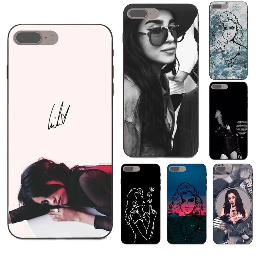 

Unique Shell Black TPU For Apple iPhone X XS Max XR 4 4S 5 5S SE 6 6S 7 8 Plus Lauren Jauregui Back