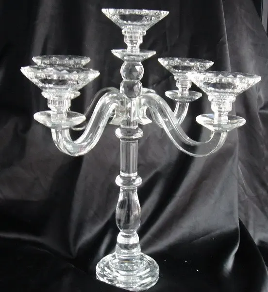 

Wedding Decoration Crystal Candle Holder K9 Crystal Candelabra Centerpeice