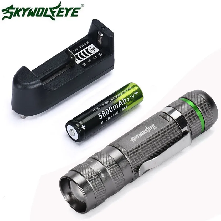 Супер 3000Lm CREE XM-L T6 светодиодный 18650 фонарик 5 режимов фонарь Тактический