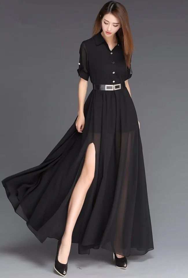 Sundress Chiffon 2020 Black And White 