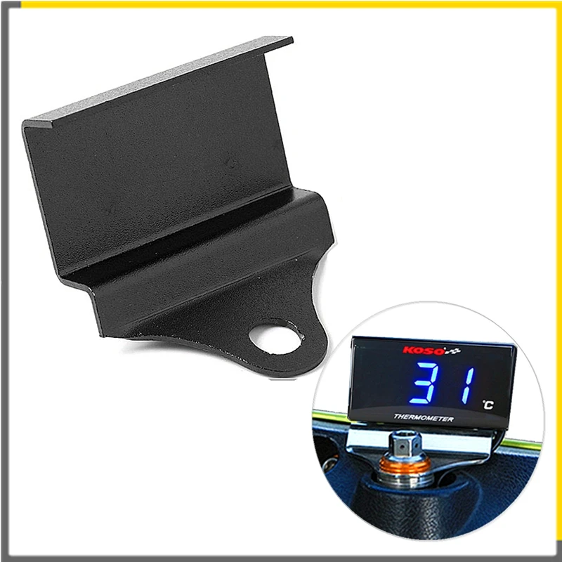

Motorcycle Thermometer Voltmeter Black Holder Universal Instrument Water Temperature Table Mounting Bracket For Tachometer