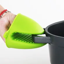 1000 шт/лот Cozinha посуда силиконовые перчатки нагретая печь изолированные перчатки для пальцев кухонная принадлежность, микроволновая печь Нескользящая сковорода держатель