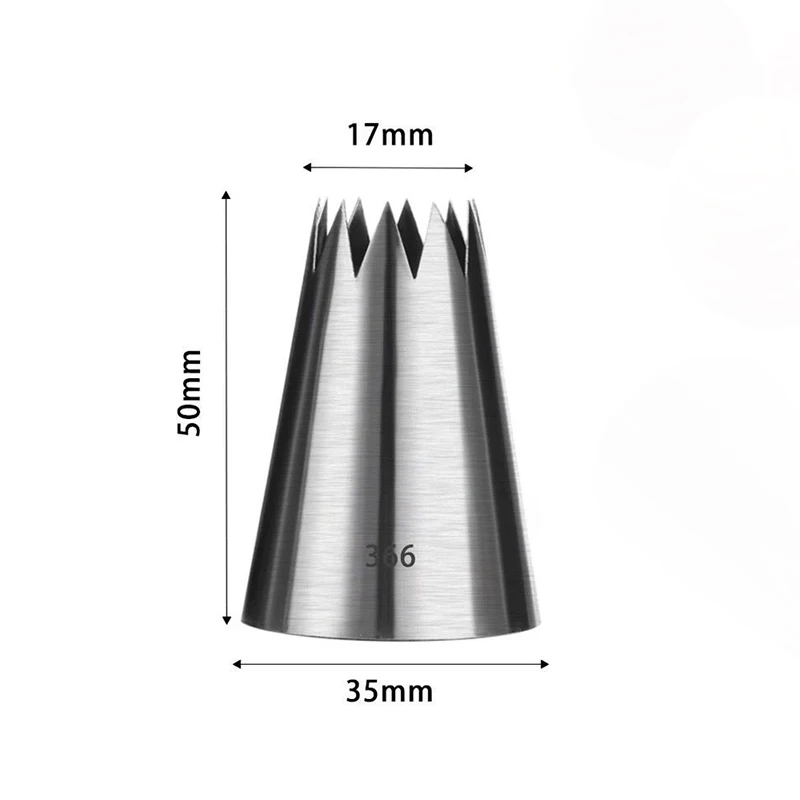 366 нержавеющая сталь DIY большие насадки для кондитерского мешка большого размера Кекс Торт кондитерский мешок для крема насадка для выпечки инструменты для украшения