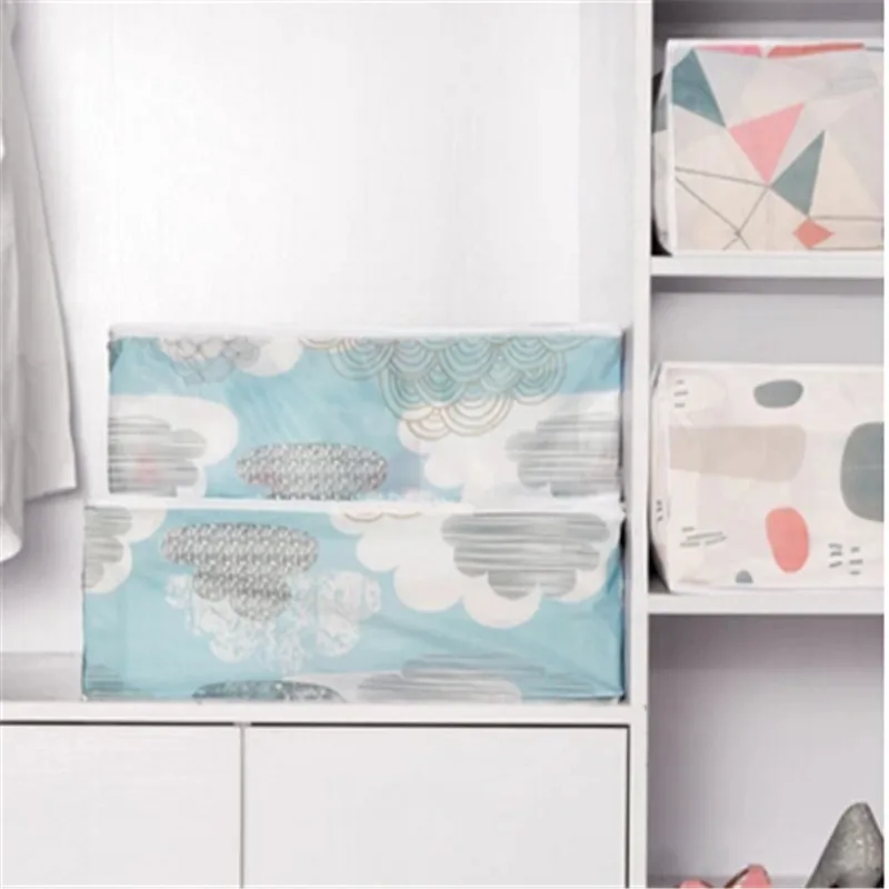 

Printing Household Box Waterproof Clothes Organizer Storage Box Underwear Bra Packing Makeup Cosmetic Storage Travel Bag