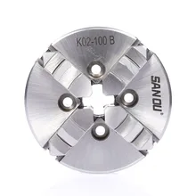 100 мм 4 патрон токарного станка Самоцентрирующийся 4 ''четырехкулачковый ручной патрон K02-100B для CNC деревообрабатывающий станок