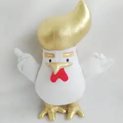 30 см смешно DIY белый плюшевый Трамп курица игрушки, плюшевые игрушки и мягкую Животные курица антистресс гаджет интересные Игрушечные