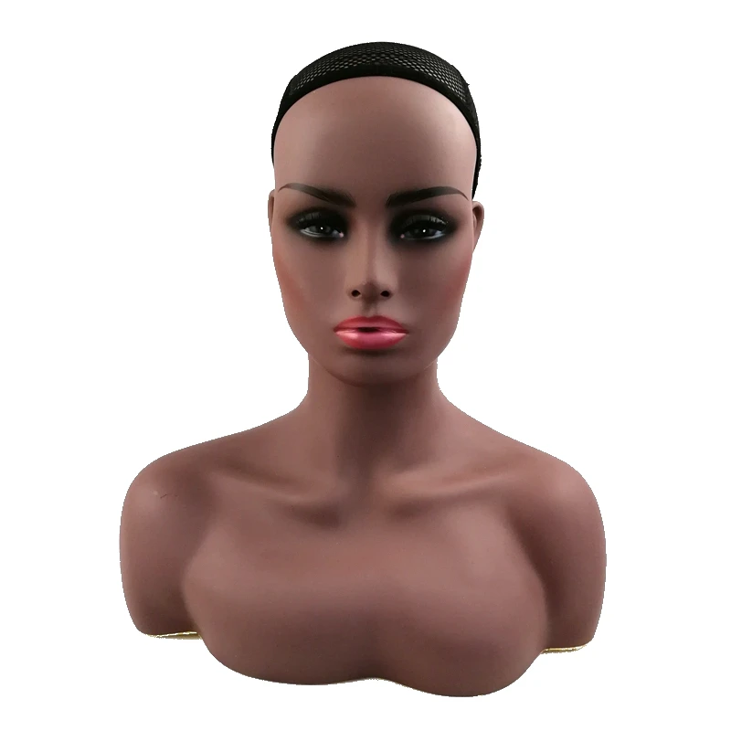 HARMONY 1 Piece Realistic Half Body Double Shoulder PVC Training Mannequin Heads for Display Wigs Hat Jewelry 2 Colors Available HARMONY 1 Piece Realistic Half Body Double Shoulder PVC Training Mannequin Heads for Display Wigs Hat Jewelry 2 Colors Available