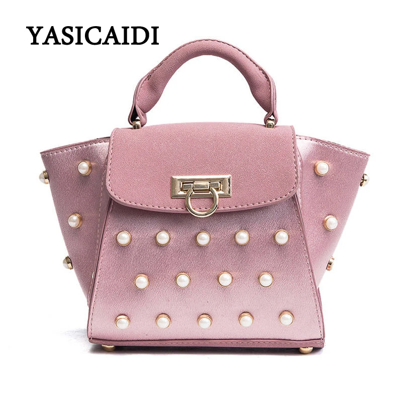 

Fashion Pearl Casual Women Bags luxury handbags women bags designer Hot Sale Pu Leather Trapeze Women Crossbody Bags
