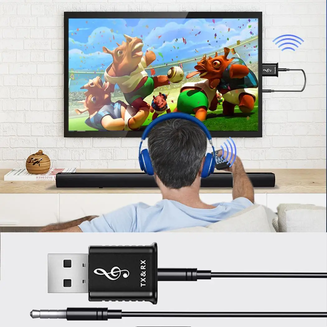 

2-in-1 USB Bluetooth Transmitter Receiver Car Wireless Plug and play Adapter 5.0 MSD168 10 / 33 ft 10 Mbps