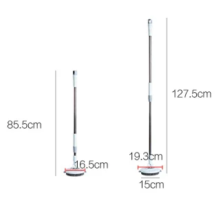 Скраб для пола с жесткой щетиной с извлекаемой стальной ручкой, скруббер для ванной, кухонной плитки, инструмент для очистки