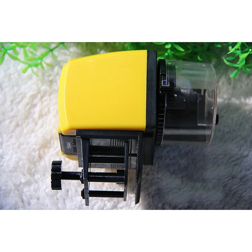 Цифровая автоматическая электрическая пищевая кормушка пластиковая рыба таймер резервуара кормушка домашний аквариумный бак кормушка