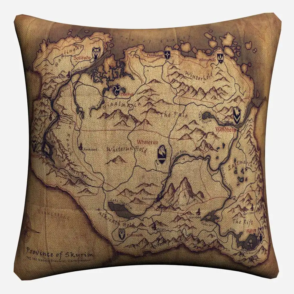 Skyrim The Elder Scrolls игры декоративная льняная Наволочка на подушку подушка чехол для дивана размером 45*45 см домашний Декор Подушка Чехол для подушки - Цвет: 4