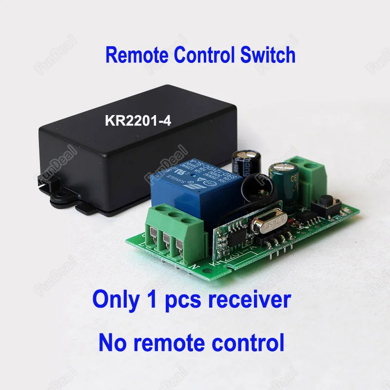 433 МГц Универсальный Беспроводной RF пульт дистанционного управления AC 110 В 220 В 1CH релейный модуль приемника дистанционный светильник переключатель системы передатчик - Цвет: 1 Receiver Only