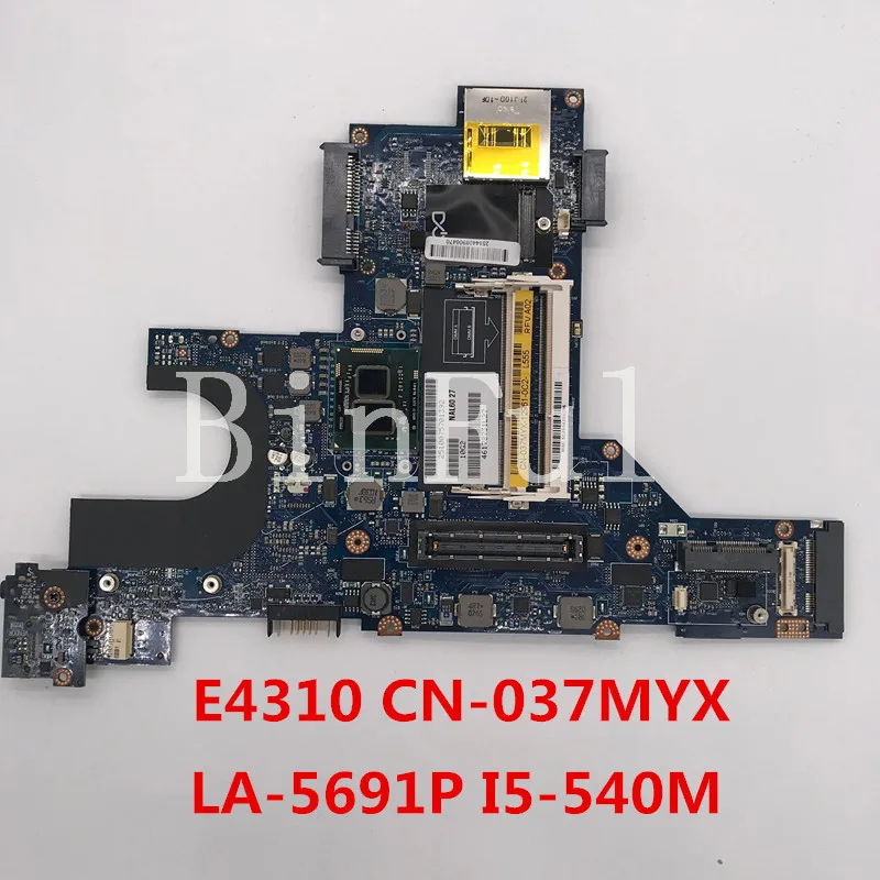 Высококачественная материнская плата для ноутбука Latitude E4310 фотосессия 100% 37MYX