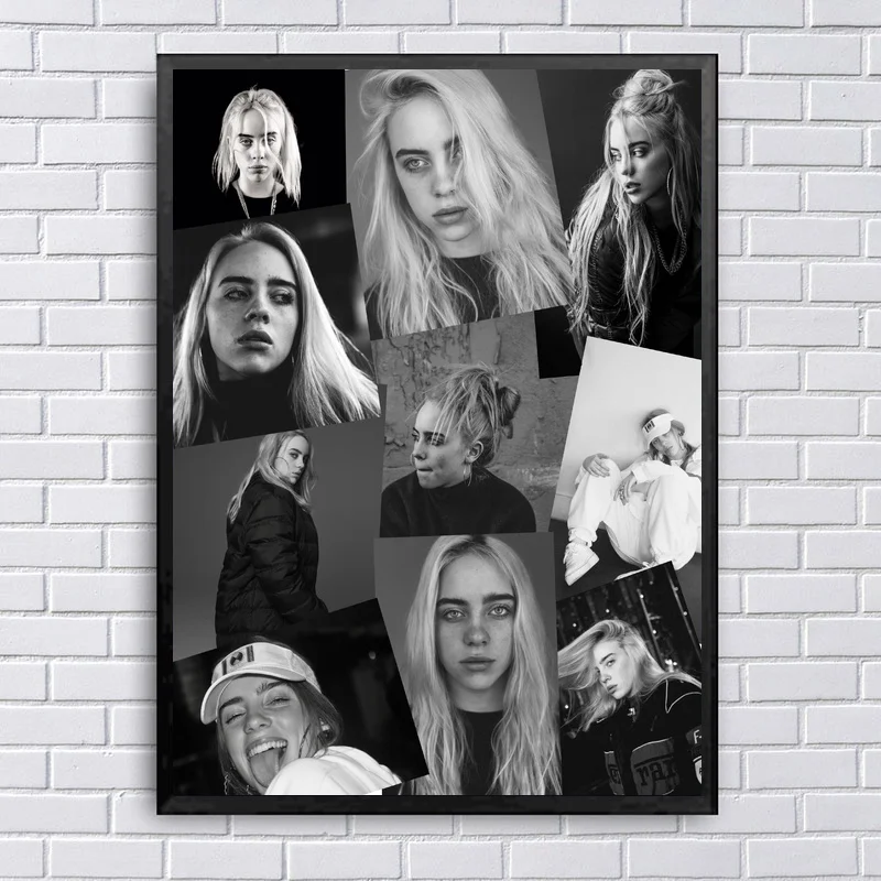 

Billie Eilish Music Star Poster Canvas Art Print Wall Pictures for Living Room Decor