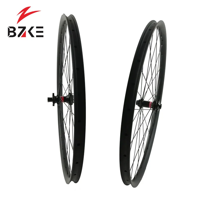 Best carbon mountain wheels 29er carbon mtb wheelset with NovatecD411/D412 hubs for 142*12mm/ 100*15mm thru axle carbon wheels 29inch 5