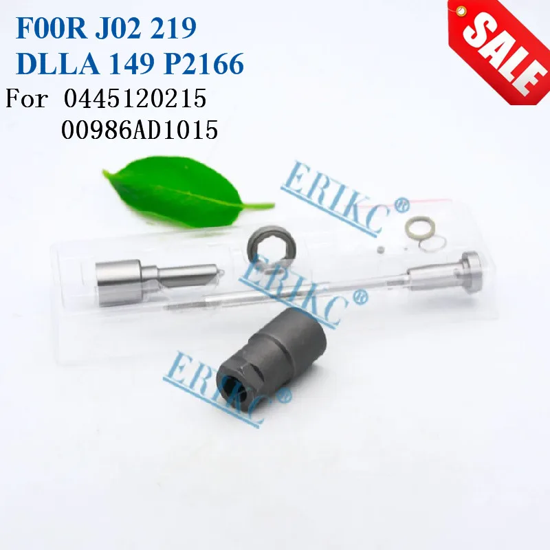 ERIKC 0445120215 Fuel Injector Nozzle DLLA149P2166 Valve F00RJ02035 F00RJ02219 Overhaul Repair Kits Diesel CR for 00986AD1015 | Автомобили