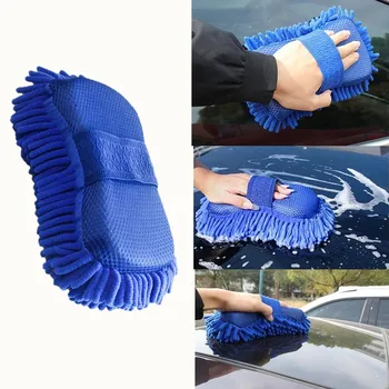 

Cleaning Brushes cloth Ultrafine Fiber Chenille Car Wash Gloves Brushes Microfiber Car Motorcycle Washer Car Care cleaner tools
