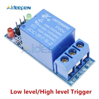 

DC 5V 1 Channel Relay Module Low Level/High Level Trigger LED Indicator AC 220V Interface Board Shield For Arduino AVR DSP MCU