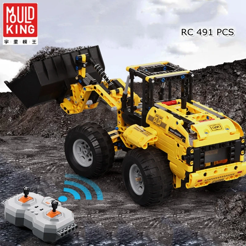 

MOULD KING legoing city RC Tracked Car Technic Truck Building Blocks Playmobile Electric RC Engineering Excavator moc brinquedo