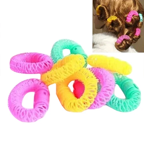 

6/8Pcs Convenient Hair Magic Curler Rollers Spiral Curls Hair Styling DIY Tools AW3J