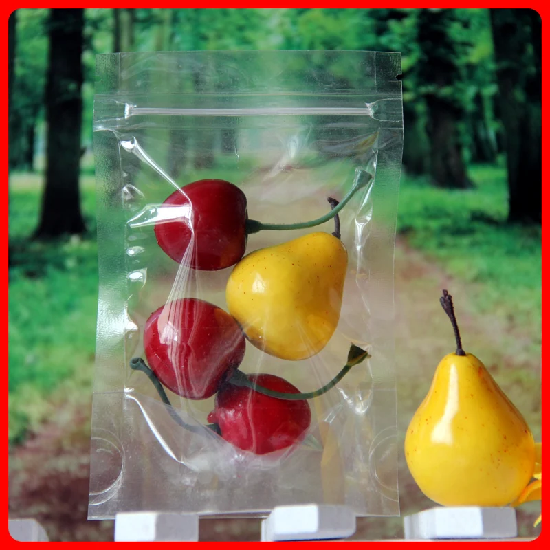 200pcs/lot 9cm*13cm+3cm Bottom* 160mic Clear Resealable Stand Up Plastic Bags Recycled Bag With