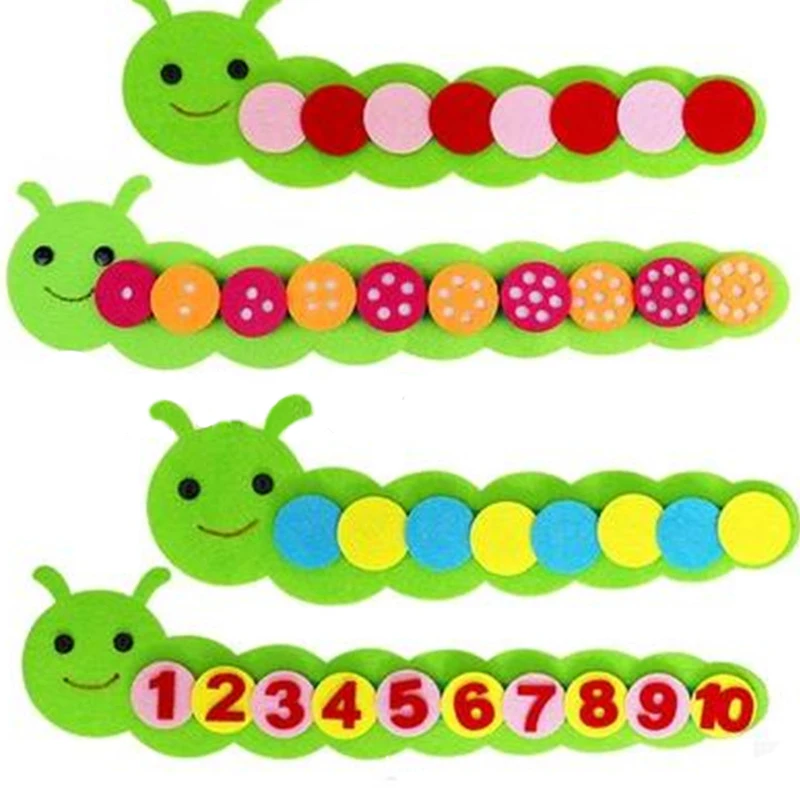 Montessori jeu mathématique couleur tri chenille préscolaire maternelle aides pédagogiques éducatifs jouets d'apprentissage précoce
