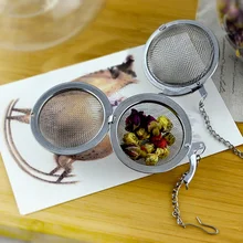 4,5 см нержавеющая сталь Ручка ситечко для чая диаметр удобный кунгфу чай Сетка шар фильтр стабильные ситечки сильный заварочный