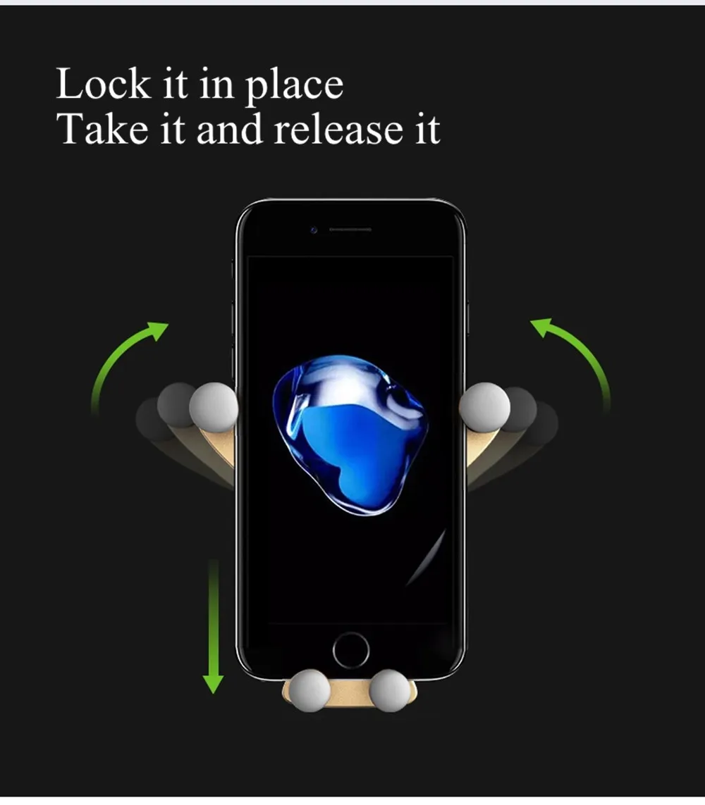 Универсальный автомобильный держатель для телефона, gps подставка, гравитационная подставка для телефона, автомобильный держатель, подставка, без магнита, для iPhone X, Redmi, note 7, поддержка