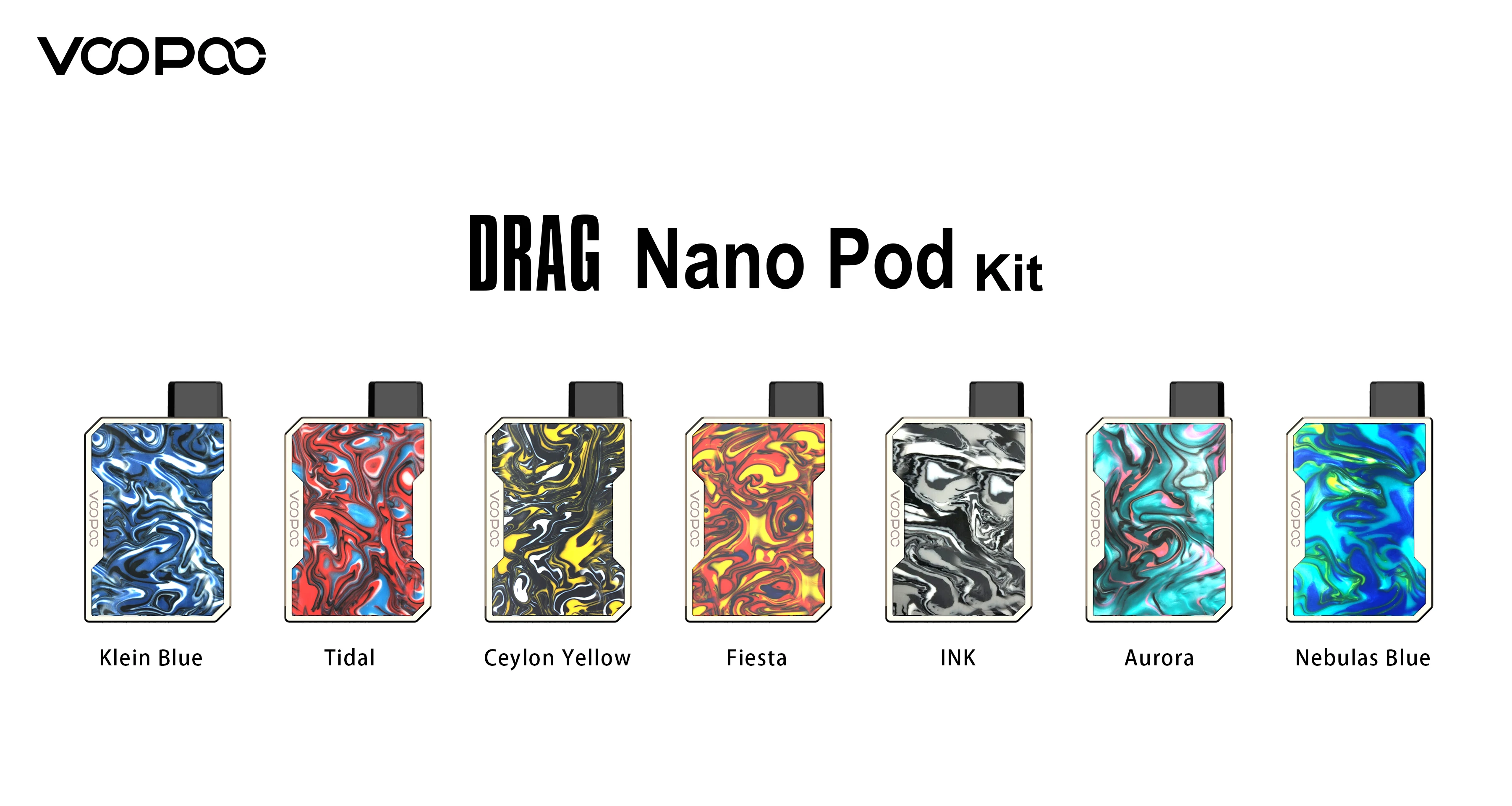 Оригинальный комплект Voopoo Drag Nano со встроенной батареей 750 мАч с картриджем 1 мл